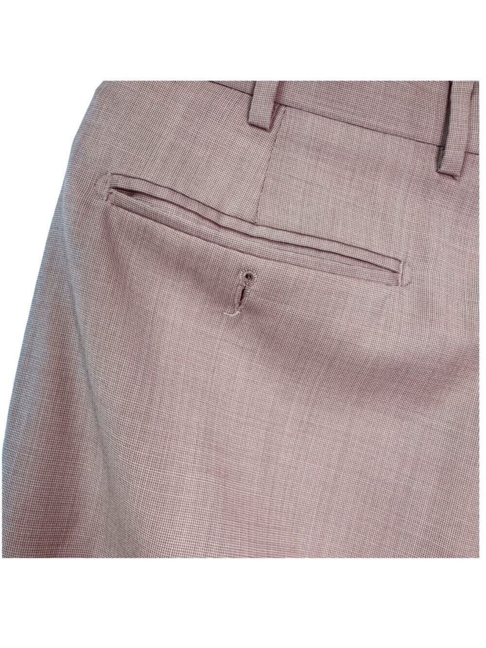 Zanella Platinum Trousers Tan Wool Size 34 - Picture 5 of 11